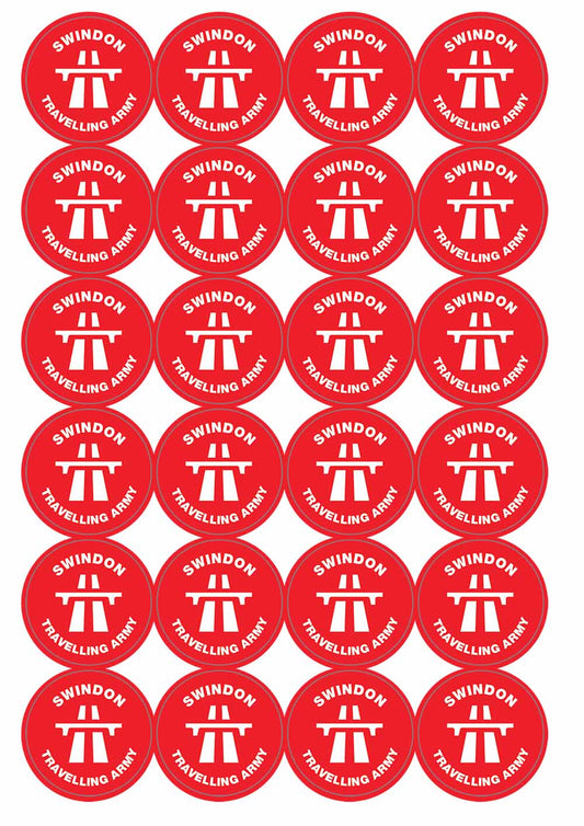 A picture of an A4 sheet of matte paper stickers