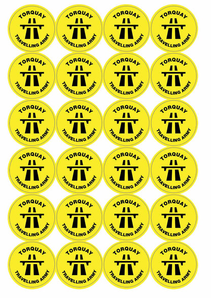 A picture of an A4 sheet of matte paper stickers