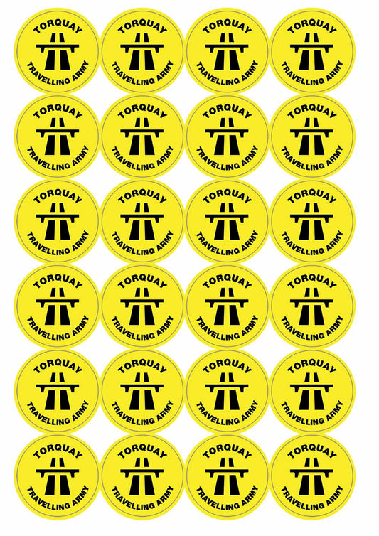 A picture of an A4 sheet of matte paper stickers