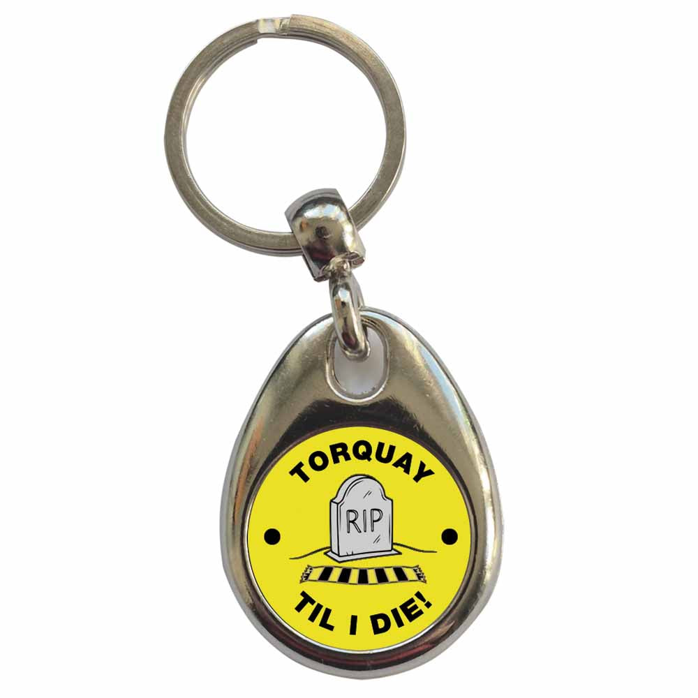 An image of a plain metal keyring