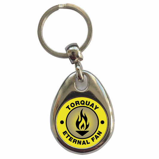 An image of a plain metal keyring