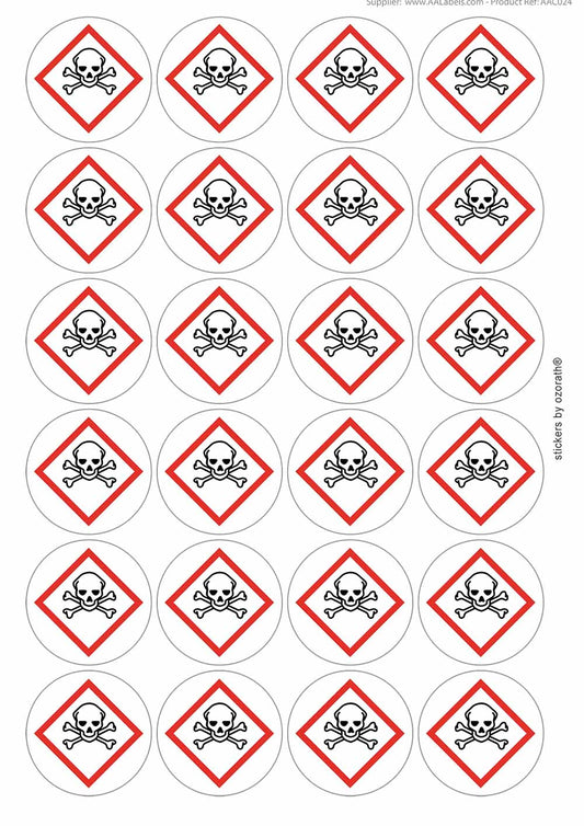 A picture of an A4 sheet of matte paper stickers