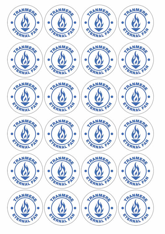 A picture of an A4 sheet of matte paper stickers