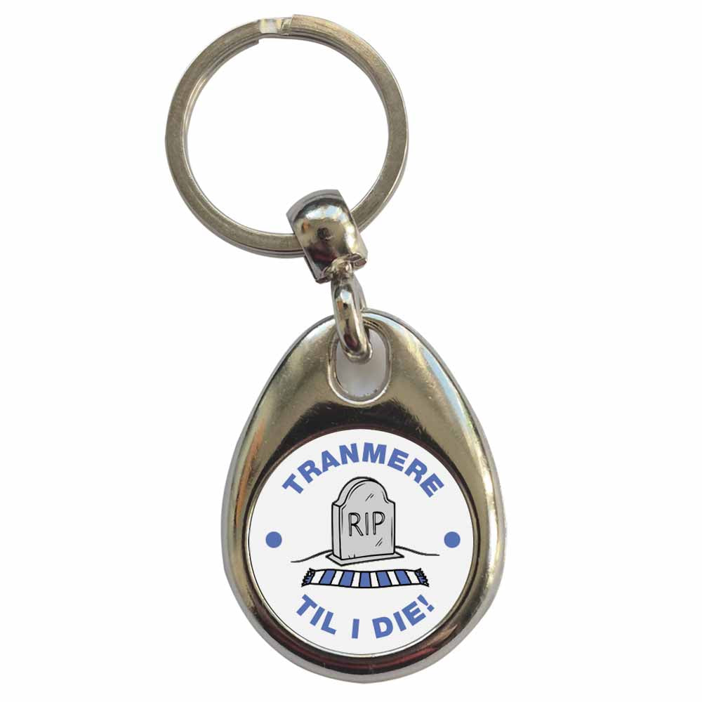 An image of a plain metal keyring