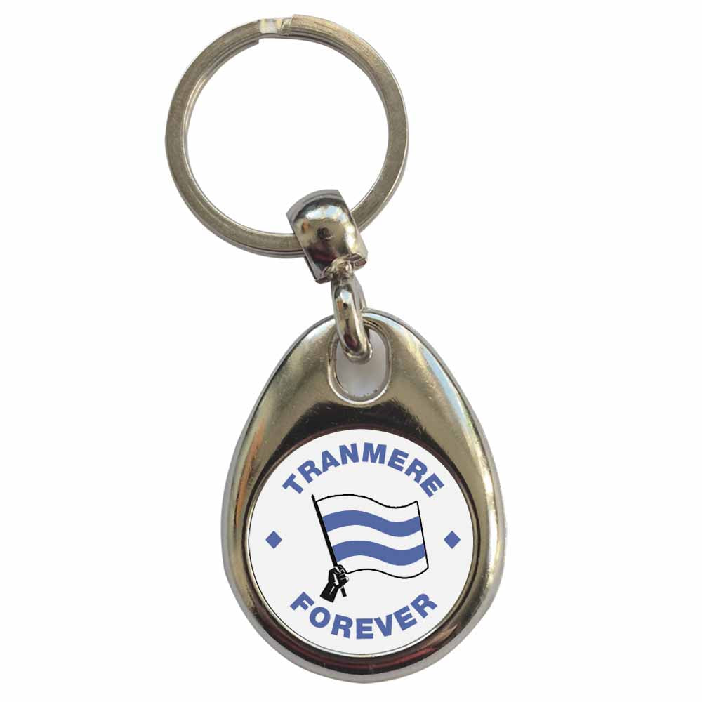 An image of a plain metal keyring