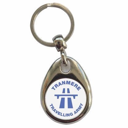 An image of a plain metal keyring