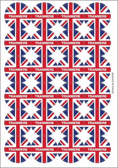 A picture of an A4 sheet of matte paper stickers