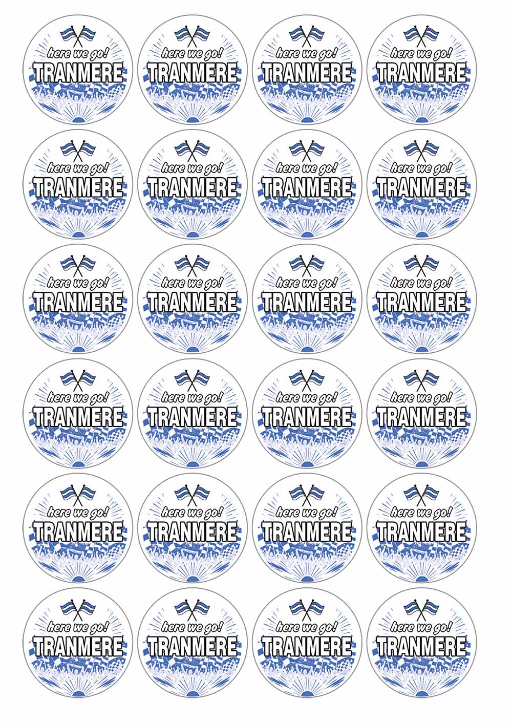 A picture of an A4 sheet of matte paper stickers