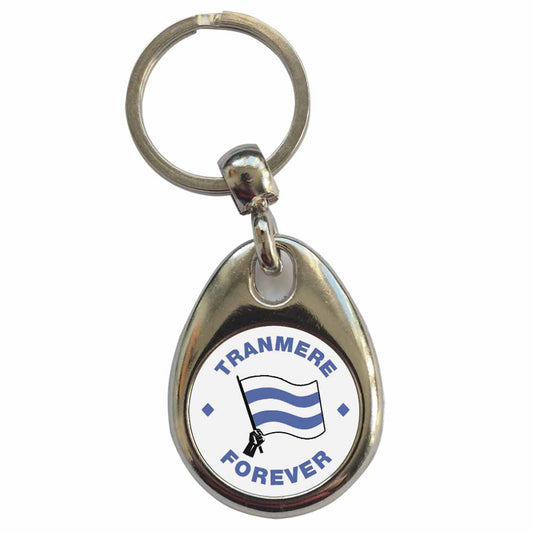 An image of a plain metal keyring