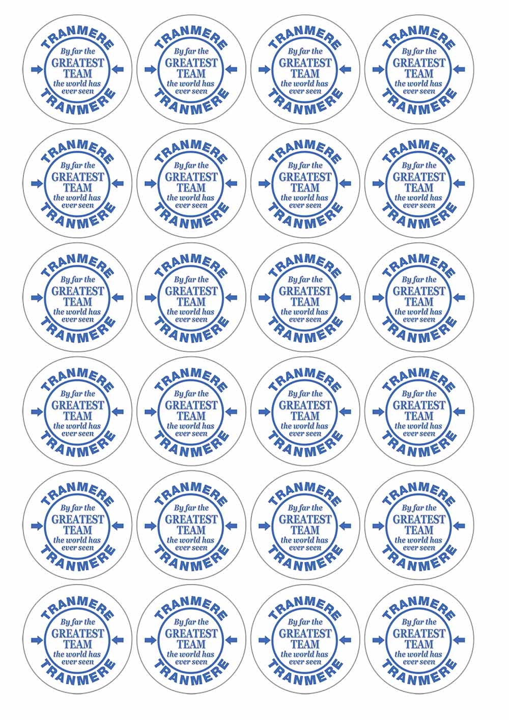 A picture of an A4 sheet of matte paper stickers