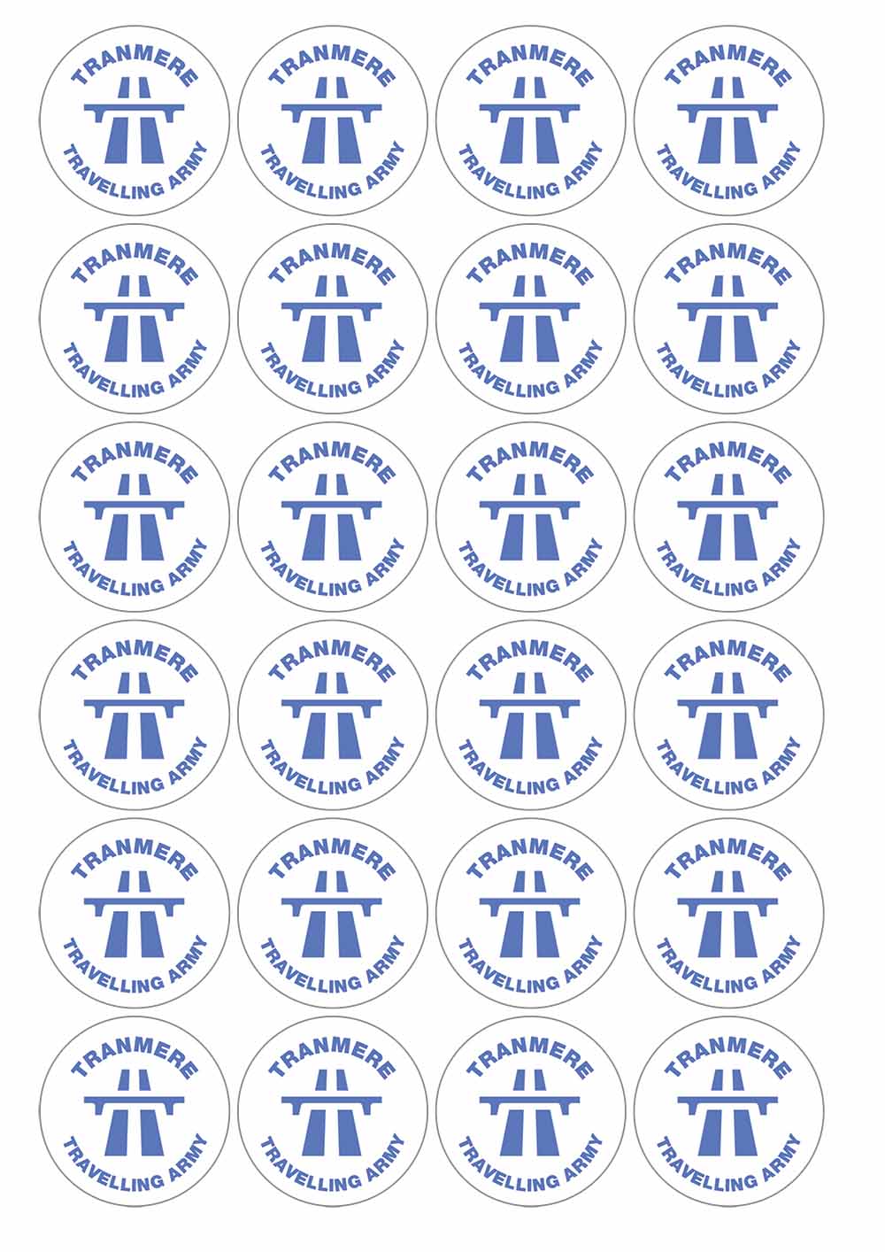 A picture of an A4 sheet of matte paper stickers