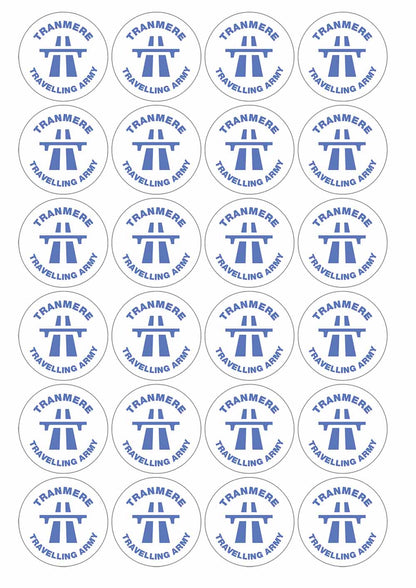 A picture of an A4 sheet of matte paper stickers