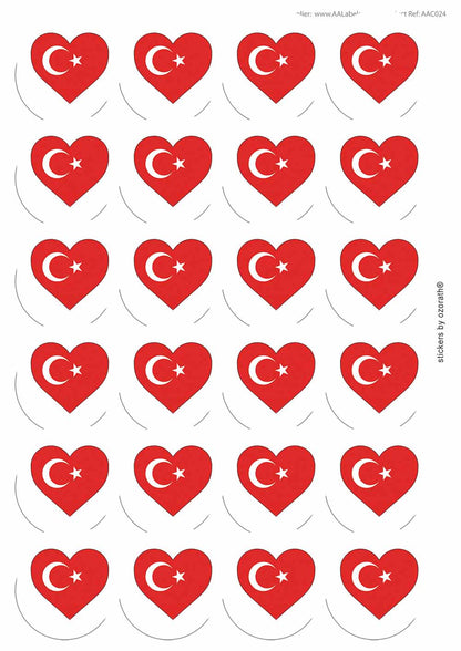 A picture of an A4 sheet of matte paper stickers