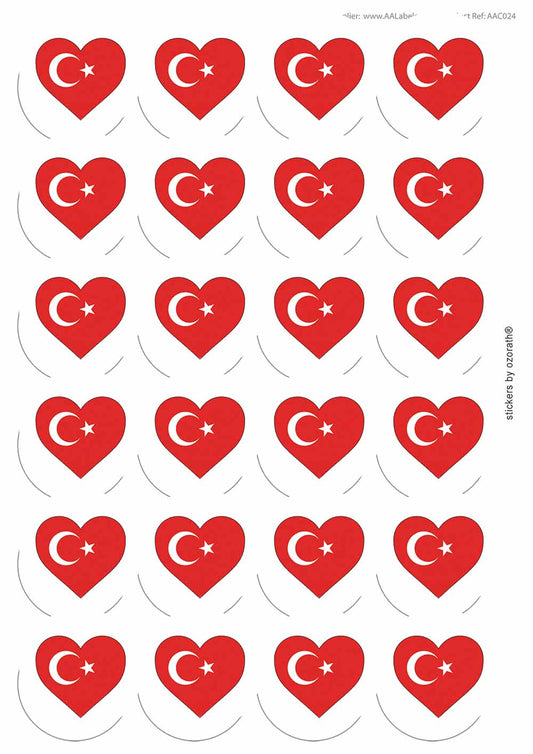 A picture of an A4 sheet of matte paper stickers