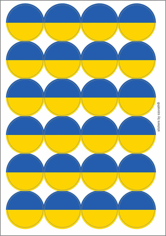 A picture of an A4 sheet of matte paper stickers
