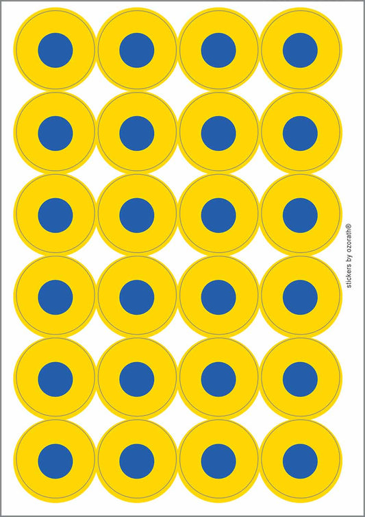 A picture of an A4 sheet of matte paper stickers