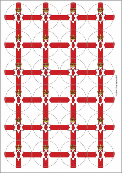 A picture of an A4 sheet of matte paper stickers