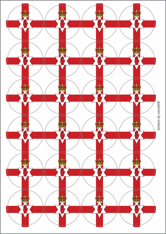 A picture of an A4 sheet of matte paper stickers