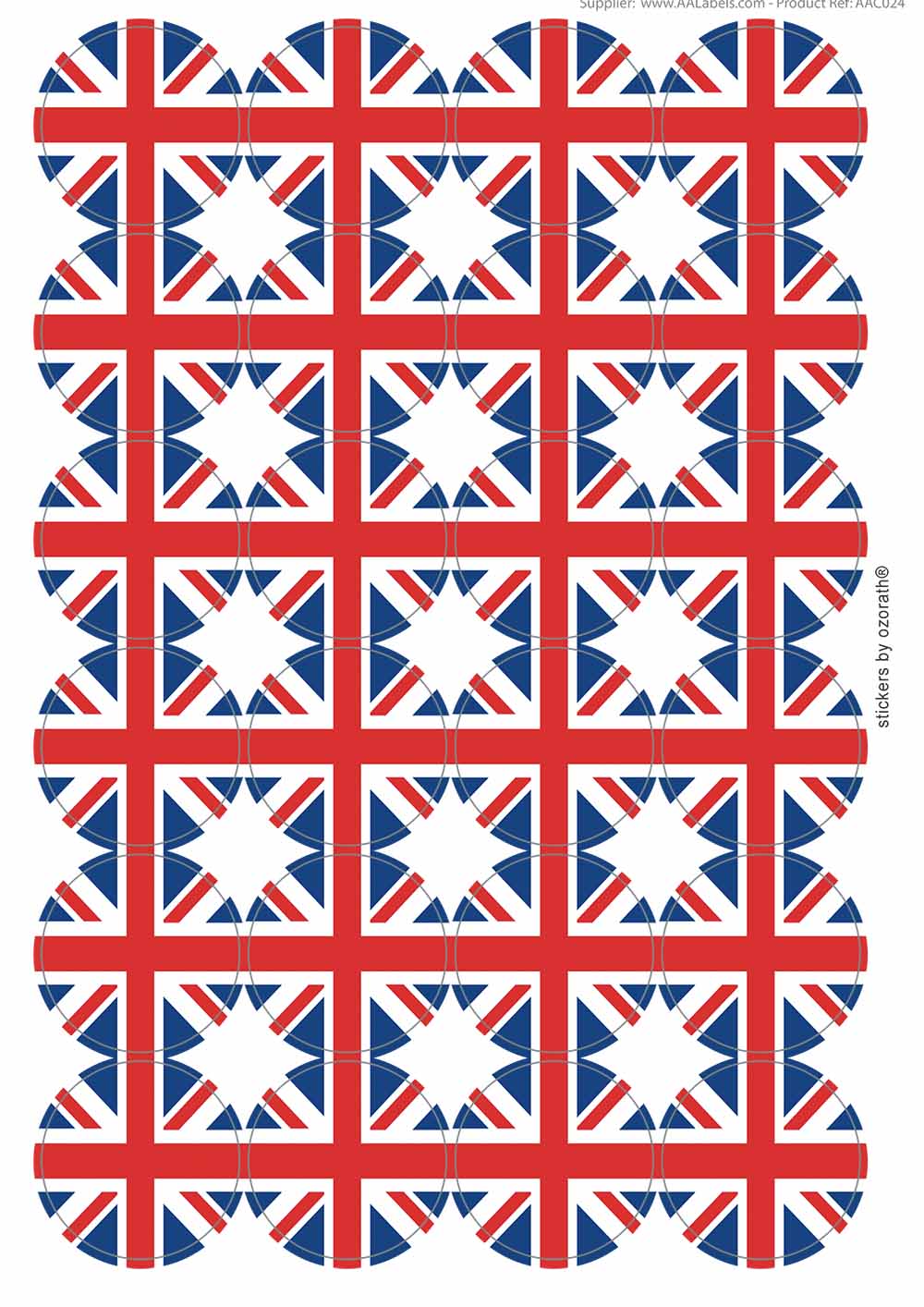 A picture of an A4 sheet of matte paper stickers