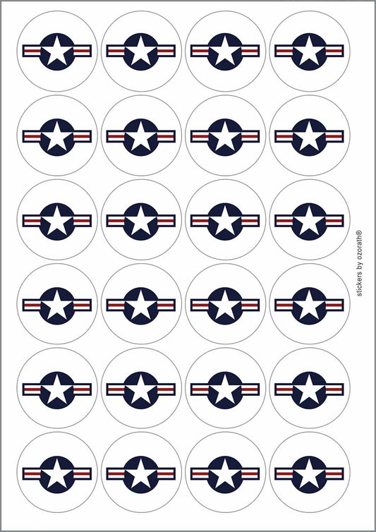 A picture of an A4 sheet of matte paper stickers