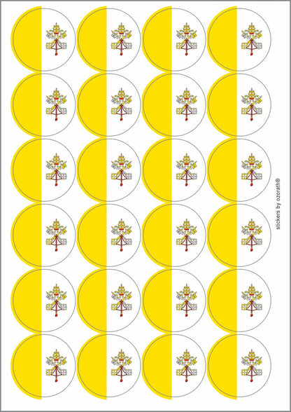 A picture of an A4 sheet of matte paper stickers