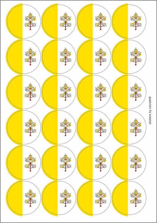 A picture of an A4 sheet of matte paper stickers