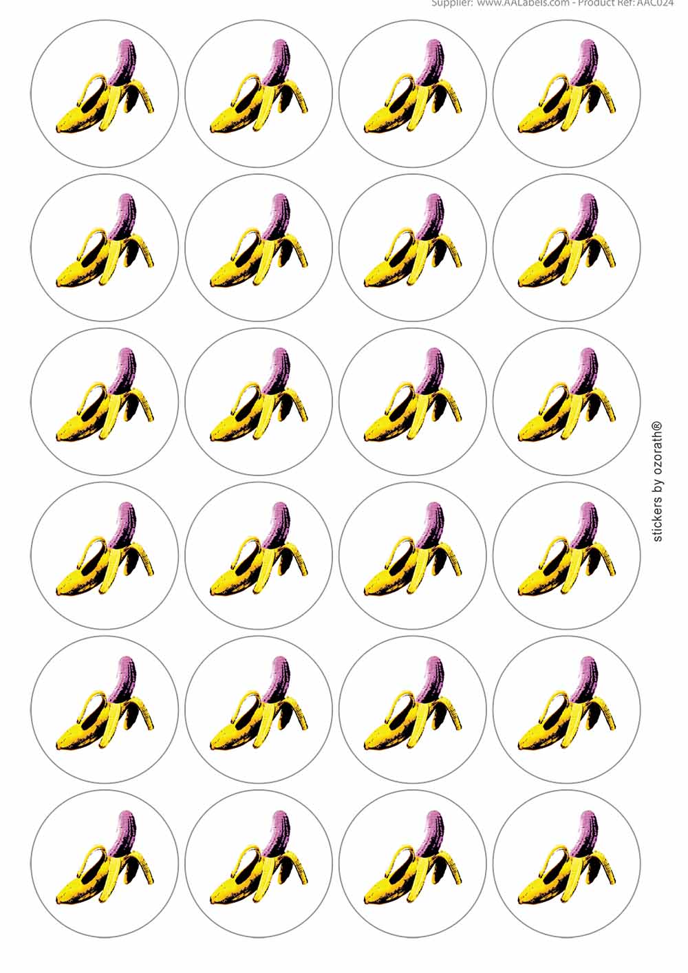 A picture of an A4 sheet of matte paper stickers