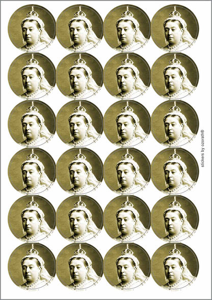 A picture of an A4 sheet of matte paper stickers