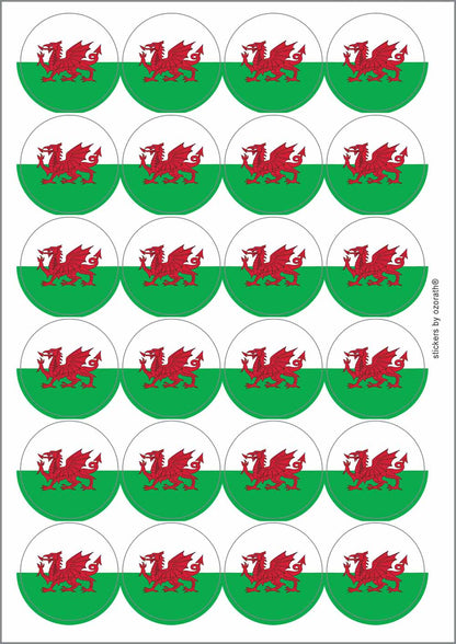 A picture of an A4 sheet of matte paper stickers