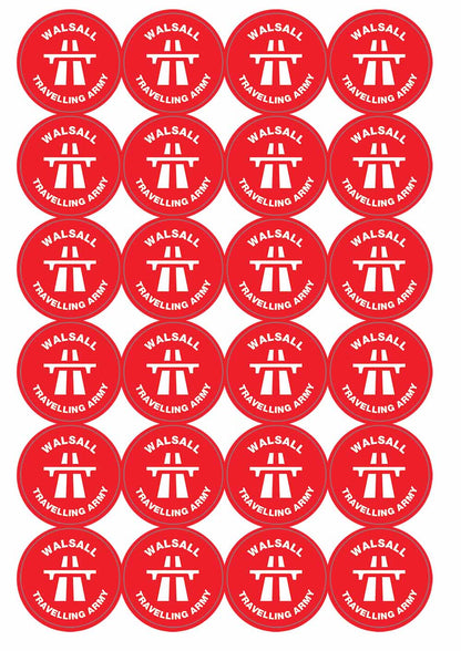 A picture of an A4 sheet of matte paper stickers