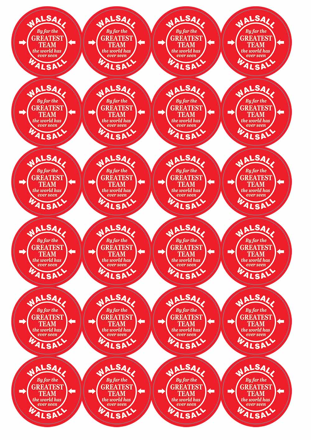 A picture of an A4 sheet of matte paper stickers
