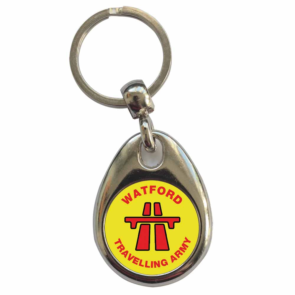 An image of a plain metal keyring
