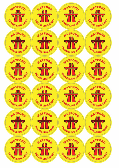A picture of an A4 sheet of matte paper stickers