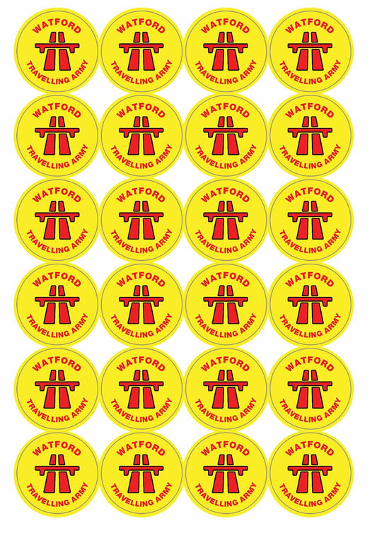 A picture of an A4 sheet of matte paper stickers
