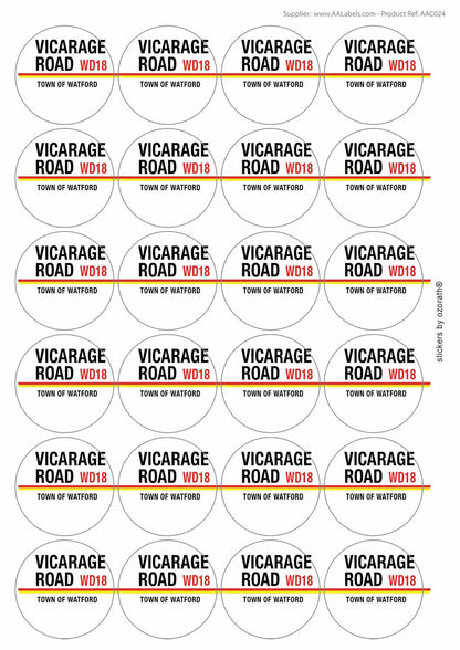 A picture of an A4 sheet of matte paper stickers