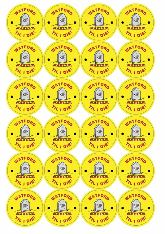 A picture of an A4 sheet of matte paper stickers