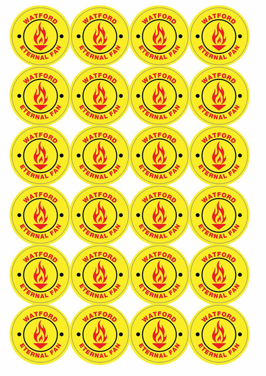 A picture of an A4 sheet of matte paper stickers
