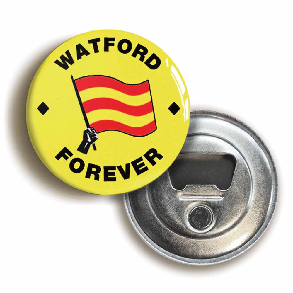 A picture of a bottle opener fridge magnet