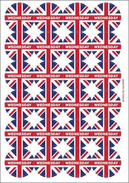 A picture of an A4 sheet of matte paper stickers