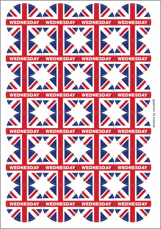 A picture of an A4 sheet of matte paper stickers