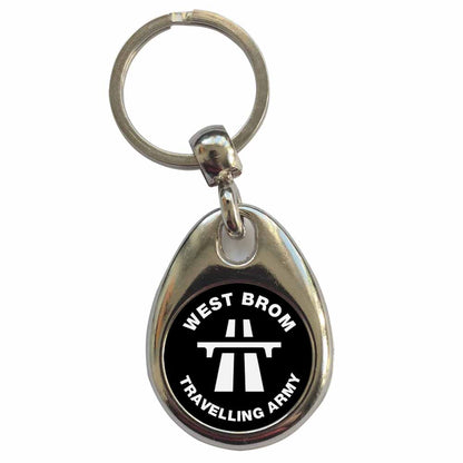 An image of a plain metal keyring