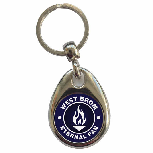 An image of a plain metal keyring