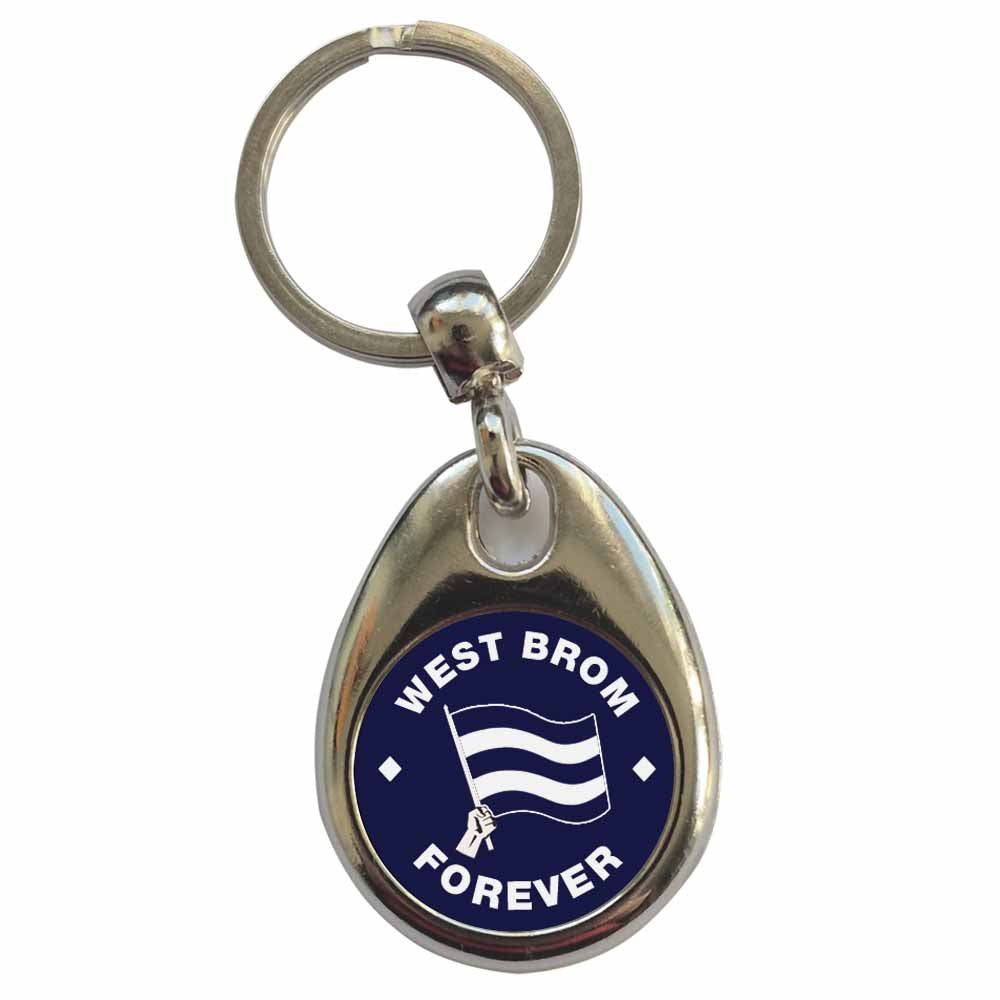 An image of a plain metal keyring
