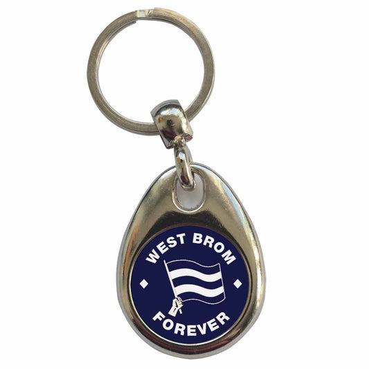 An image of a plain metal keyring