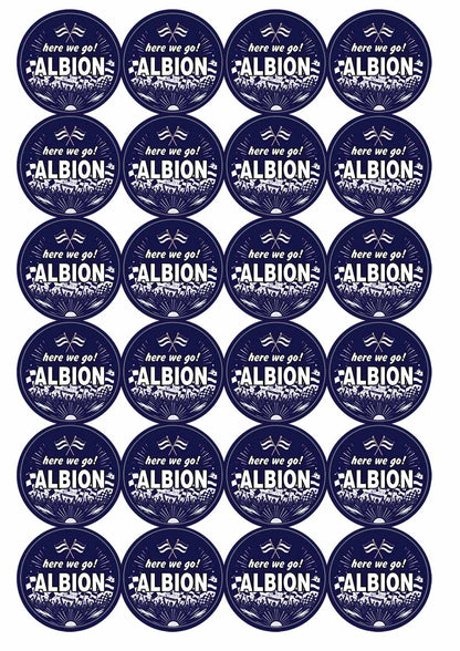 A picture of an A4 sheet of matte paper stickers