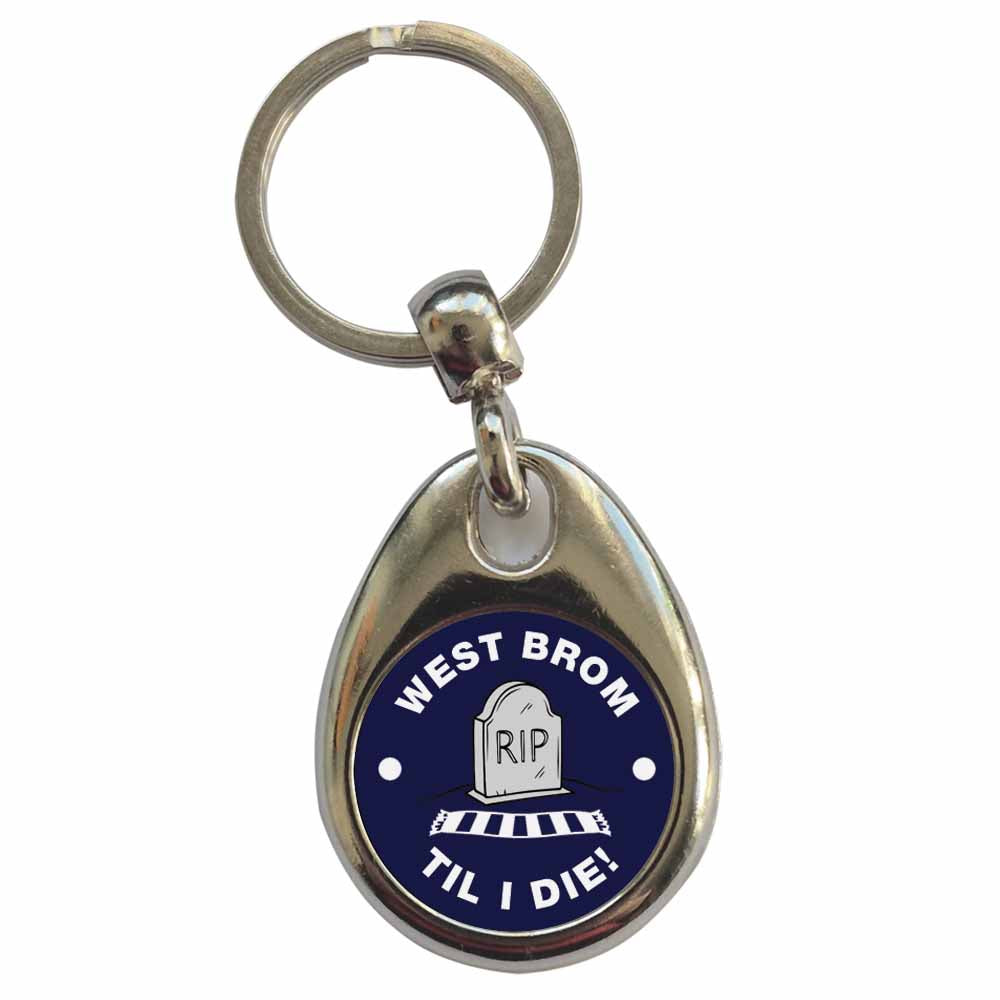 An image of a plain metal keyring