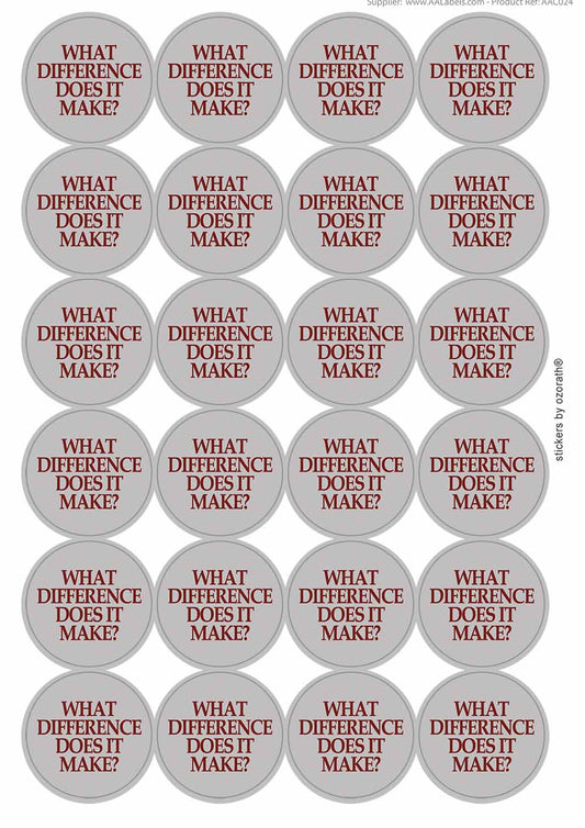 A picture of an A4 sheet of matte paper stickers