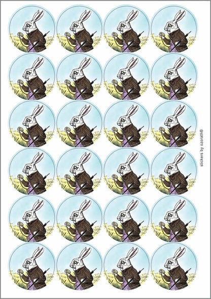 A picture of an A4 sheet of matte paper stickers