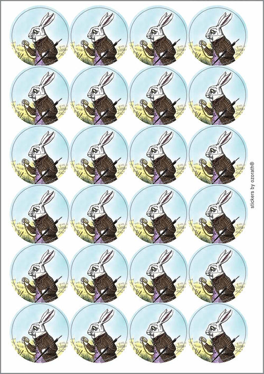 A picture of an A4 sheet of matte paper stickers