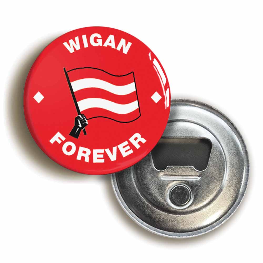A picture of a bottle opener fridge magnet